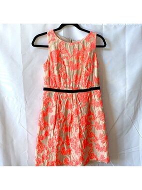 Loft Petites Silk Blend Fit and Flare Dress